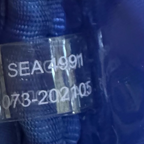 New! Neiman Marcus Cosmetic Bag. Metallic Blue. - Picture 5 of 15